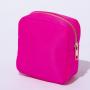Stock New Hot Pink 4 Pieces RTS Nylon Makeup Bag Toiletry Bag Portable Pouches Accessory For Women Girl Cosmetic Organizer Bag