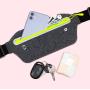 HR429 Outdoor Elastic Waist Bag Waterproof Sweatproof Night Running Luminous Waistpack Sports Running Fit Invisible Phone Bag