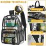 Custom Lightweight Portable Waterproof Transparent Students School Bag Stadium Approved Clear PVC Backpack