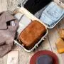 Custom Large Travel Shaving Dopp Kit Water-resistant Bathroom Toiletries Organizer PU Leather Toiletry Bag for Men