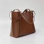 Newest Fashion Genuine Leather Women Tote Bags Shoulder Clutch 2 pcs handbag
