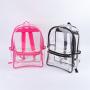 Keymay Stock Fast Shipping Stadium Approved Waterproof PVC Durable Clear Book Bags School Bags for Teenagers Student Backpack