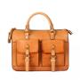 2024 Customized Unisex High Quality Vegetable Tanned Genuine Leather Bag Handbag
