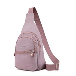 ZF281 Women's Messenger Bags Simple Nylon Waist Bag Fashion Leisure Travel Shoulder Bag Waterproof Lightweight Daily