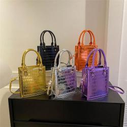 Fashion simple solid color vertical square handbag spring/summer 2023 new trend