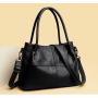 Large capacity single shoulder crossbody commuting tote bag pu leather handbag brown crossbody bags for woman