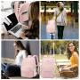 LOVEVOOK 2022 Carry on Travel Backpack Purse with Laptop Compartment College Bookbag 15.6 17 inch Laptop Backpack for Women Men