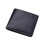 OEW026 Men PU Leather Wallets Organizer Card Holders Casual Fashion Short Coin Purse Money Pocket Bags Black