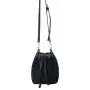 wholesale women handbags ladies PU leather stitching shoulder bag for women bag crossbody Drawstring pleated lace bucket bag
