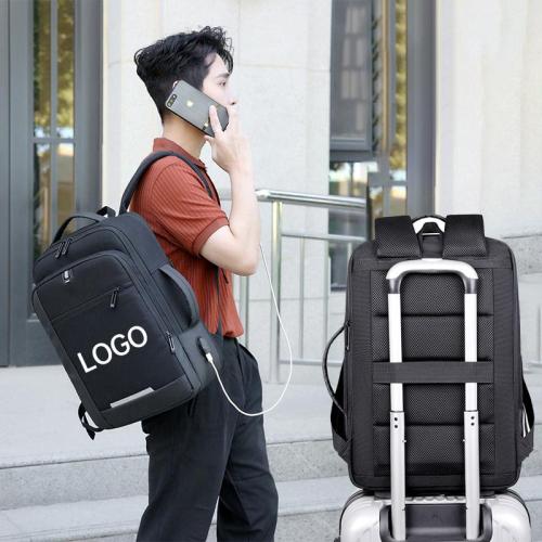 luxury carry on rucksack bagpack back pack with usb charge mochila de viaje black smart travel laptop backpacks bag for men