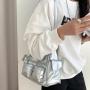 2024 Custom Oiled Waxed PU Leather Underarm Shoulder Bags For Motorcycle Women