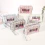 Custom Logo Luxury Fashion Special Laser Shiny PVC Holographic Makeup Cosmetic Bags Women