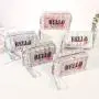 Custom Logo Luxury Fashion Special Laser Shiny PVC Holographic Makeup Cosmetic Bags Women
