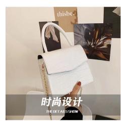 Latest High Quality Crocodile Pattern Chain Handbag 2021 Purse Stylish Sling Bag Shoulder Bag For Girls Women