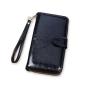 HR551 Women's Wallet With Long Zipper Magnetic Button PU Leather Girls' Handheld Money Clip Wallet Ladies Card Holder Gift Purse