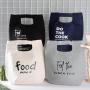 Reusable Insulated Canvas Food Thermal Lunch Bag Custom Insulated Cooler Tote Bag