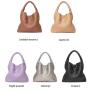 Custom High Quality Luxury Brand Designer Large Capacity Woven Pu Leather Bags Soft Handbag Single Shoulder Tote Bucket Bag