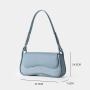 Wholesale Customize PU Leather And Trending Fabric Shoulder Bag Glossy Handbag Crossbody Bags Women's Hobo Underarm Bag