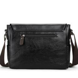 Wholesale OEM Custom Men's casual handbags big crossbody shoulder bag fashion PU leather business file package bag NEW in 2024