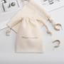 Eco Cotton Linen Drawstring Bag Custom Cosmetic Gift Dust Bag Reusable Personalized Jewelry Packaging Bag