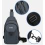 Multifunction Cross Body Bag Messenger Chest Bag Waterproof Single Shoulder Hiking Travel Crossbody Bag for Men