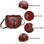 2024 new small satchel women's plain saddle leather bag woven decoration sling shoulder strap adjustable backpack