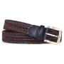 Factory direct braided leather belt handmade men woven leather belt for men