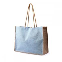 2023 Hot Sell Durable Large Hessian Tote Handle Bags For Gifts Packaging Custom Logo Burlap Travel Gift Jute Shopping Bag