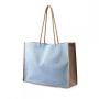 2023 Hot Sell Durable Large Hessian Tote Handle Bags For Gifts Packaging Custom Logo Burlap Travel Gift Jute Shopping Bag
