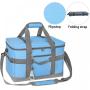 Square Soft Shoulder Picnic Portable Aluminum Foldable Thermos Insulation Lunch Box Cooler Bag