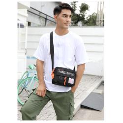 HR155 Wholesale New Sports Leisure Men's Outdoor Bag Waterproof Nylon One Shoulder Crossbody Bag Trendy Travel Hidden Zipper Bag