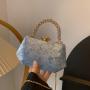 Ladies Velvet Clutch Small Designer Crossbody Bags Luxury Handle Party Evening Women Velvet Bag Handbag