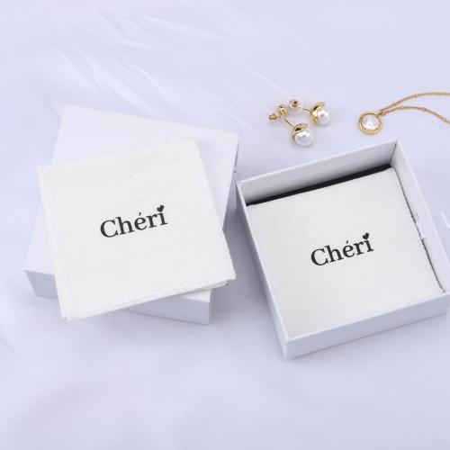 Custom Gold Logo Mini Canvas Ring Earring Necklace Jewelry Envelope Pouch Small  Cotton Flap Jewelry Bag