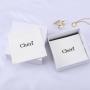 Custom Gold Logo Mini Canvas Ring Earring Necklace Jewelry Envelope Pouch Small  Cotton Flap Jewelry Bag