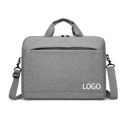 Custom Logo Computer Briefcases Business Office Work College Large Capacity Laptop Shoulder Bag with Detachable Strap
