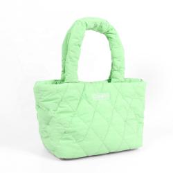 CHANGRONG Custom fashion ladies small puffer purse handbag Lightweight