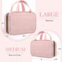 Custom Logo Hanging Travel Toiletry Bag Water-resistant Makeup Bags Cosmetic Travel Organizer Bags