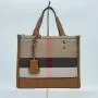 Custom Print Luxury Designed Waterproof Leather Canvas Tote Shopping Bag For Ladies