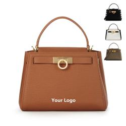 2024 Trendy Guangzhou Manufacturer Custom Logo Ladies Handbags Wholesale New Top Handle Pu Hand Bags Luxury Womens Tote Bags