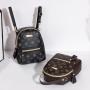 2024 New Print Small Backpack Fashion Ladies Shoulder Bag Pu Leather Zipper Soft Backpacks Bags for Women Wholesale Factory