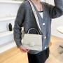 Fashionable and Simple Handbag Women's 2022 Autumn and Winter New Vintage One Shoulder Crossbody Bag Korean Flap Small Square Ba