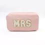 Spot Letters STUFF TRAVEL Waterproof Nylon Chenille Embroidered Cosmetic Bag Makeup Bag Custom Cosmetic Bag