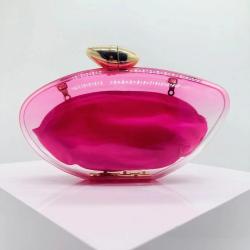 New Transparent Fashion Handheld Acrylic Simple Evening Bag carteras para mujer 	 sac a main