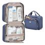 New Arrive Water Resistant Organizer Makeup Kit Cosmetic Bags Portable Travel Toiletry Bag with Hanging Hook