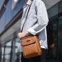 XL347 Best-selling Vintage Men's Shoulder Bag Daily Life Multi-layer Large Capacity Handbag Wear-resistant Durable Leather Bag