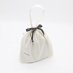 Custom Logo Printed Organic Cotton Gift Drawstring Tote Packaging Shoe Bag Pouches Luxury Dust Shopping Bag For Handbag