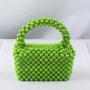 custom resin New Mini Colorful Small Square Handmade Beaded Acrylic bag Fashion Handbag for Women 2024