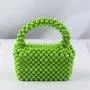 custom resin New Mini Colorful Small Square Handmade Beaded Acrylic bag Fashion Handbag for Women 2024