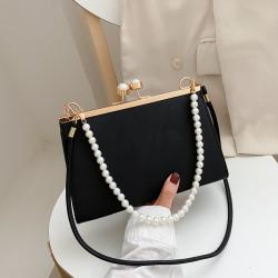 Wholesale Summer Bags Women Handbags Ladies Fashion Pearl Handheld Women Hand Bags Metal Buckle Opening Handbags
