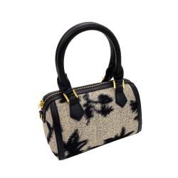 2024 Drop Shipping Flowers Canvas Purses And Handbags Mini Boston Bags Women Handbags Ladies